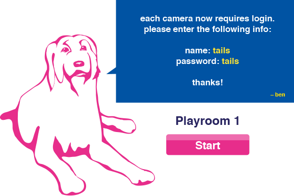 tails-a-wagging webcam